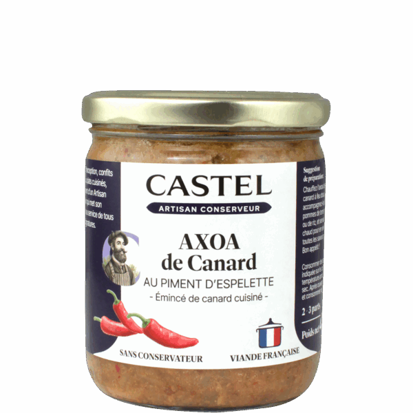 Axoa de canard piment d'Espelette / Bocal 400g