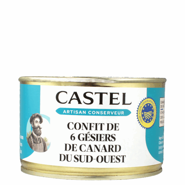 Gesiers de canard confits IGP / Boite 6 gésiers