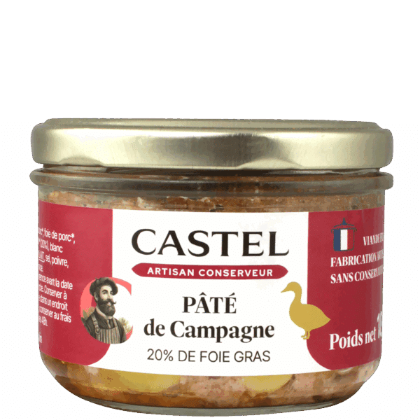 Pate de Campagne au Foie Gras (20%) / Bocal 180g