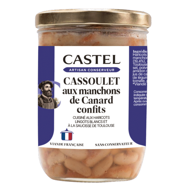 Cassoulet  aux manchons de canard / Bocal 750g